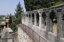 Italy, Veneto, Verona, Roman arches, Teatro Romano.