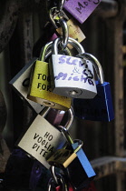 Italy, Veneto, Verona, lover's locks, Casa di Giulietta.