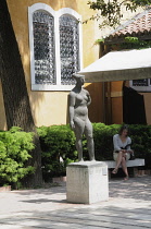 Italy, Veneto, Venice, Peggy Guggenheim Collection, garden with sculpture.