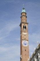 Italy, Veneto, Vicenza, Bissara tower, Piazza del Signori.