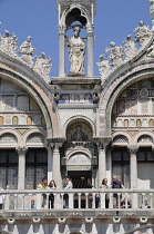 Italy, Veneto, Venice, Basilica di San Marco, observation terrace.