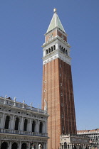 Italy, Veneto, Venice, Campanille, Piazza San Marco.