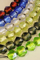 Italy, Veneto, hand blown glass beads by Davide Penso.