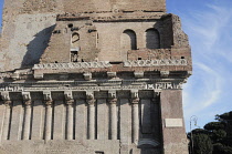Italy, Lazio, Rome, Aventine Hill, Piazza Bocca della Verita, archetectural detail.