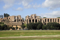 Italy, Lazio, Rome, Aventine Hill, Circus Maximus, view across Circus Maximus to the Palatine.