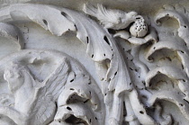 Italy, Lazio, Rome, Aventine Hill, church of San Saba, sarcophagus detail.