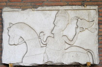 Italy, Lazio, Rome, Aventine Hill, church of San Saba, sarcophagus detail.