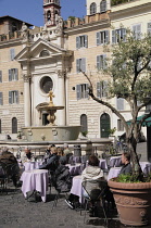 Italy, Lazio, Rome, Centro Storico, Piazza Farnese.
