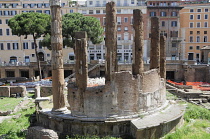 Italy, Lazio, Rome, Centro Storico, Area Sacra dell'Argentina, temple ruins.