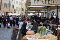 Italy, Lazio, Rome, Centro Storico, Ghetto, Ba'Ghetto restaurant.