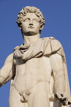 Italy, Lazio, Rome, Capitoline Hill, Piazza del Campidoglio, statue of Castor.