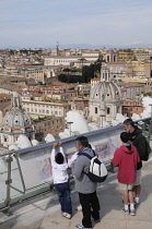 Italy, Lazio, Rome, Il Vittorano, views from terrace.