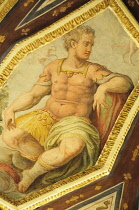Italy, Lazio, Rome, Piazza Venezia, Palazzo Venezia museum, ceiling detail, La Volta Altovita 1553.