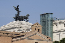 Italy, Lazio, Rome, Il Vittoriano, glass elevator.