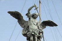 Italy, Lazio, Rome, Castel Sant'Angelo, bronze angel.