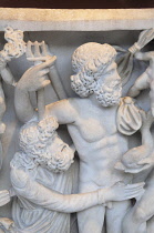 Italy, Lazio, Rome, Castel Sant'Angelo, sarcophagus of the Myth of Prometheus detail.