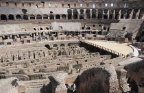 Italy, Lazio, Rome, Colosseum, interior view of the Colosseum.