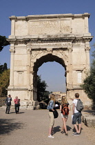 Italy, Lazio, Rome, Roman Forum, Foro Romano, Arco di Tito.