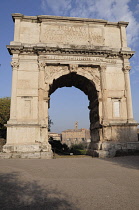 Italy, Lazio, Rome, Roman Forum, Foro Romano, Arco di Tito.