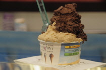 Italy, Lazio, Rome, Organic gelati by Origini Gelateria near Pantheon.