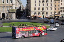Italy, Lazio, Rome, tourbus.