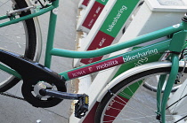 Italy, Lazio, Rome, Piazza Navona, bike rental.