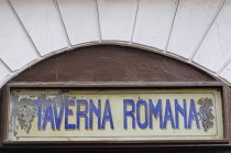 Italy, Lazio, Rome, Monti, Taverna Romana.
