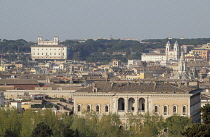 Italy, Lazio, Rome, Trastevere, Janiculum Hill, view across to Villa Medici.