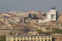 Italy, Lazio, Rome, Trastevere, Janiculum Hill, view to Il Vittoriano.