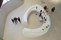 Italy, Lazio, Rome, MAXXI, information desk.