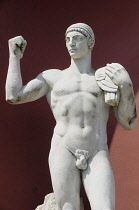 Italy, Lazio, Rome, Foro Italico, Athletic statuary.
