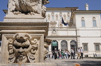 Italy, Lazio, Rome, Villa Borghese, Museo & Galleria Borghese exterior.