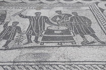 Italy, Lazio, Rome, Ostia Antica, mosaics  from Aula dei Misuratori del Grano.