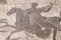 Italy, Lazio, Ostia Antica, mosaics from the Baths of Neptune.