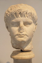 Italy, Lazio, Rome, The Palatine, Palatine Museum, bust of Nero.