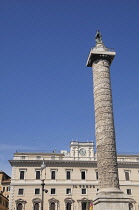 Italy, Lazio, Rome, Centro Storico, Column of Marcus Aurelius, relief details.