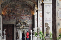 Italy, Lazio, Rome, Centro Storico, Palazzo Altemps, frescoed loggia.