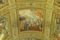 Italy, Lazio, Rome, Centro Storico, church of Sant'Andrea della Valle, ceiling painting detail.