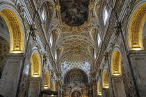 Italy, Lazio, Rome, Centro Storico, church of San Luigi dei Francesi, interior.
