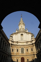 Italy, Lazio, Rome, Centro Storico, church of Sant'Ivo all Sapiens.