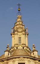 Italy, Lazio, Rome, Centro Storico, church of Sant'Ivo all Sapiens, spiral spire detail.