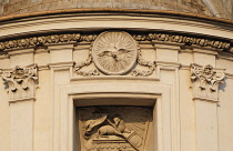 Italy, Lazio, Rome, Centro Storico, church of Sant'Ivo all Sapiens, facade detail.