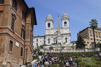 Italy, Lazio, Rome, Centro Storico, Piazza Spagna, Spanish Steps.