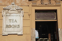 Italy, Lazio, Rome, Centro Storico, Piazza Spagna, Babington's tea rooms.