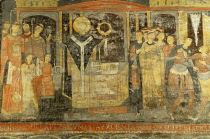 Italy, Lazio, Rome, Basilica of San Clemente, frescoes in the 4th Century Basilica.