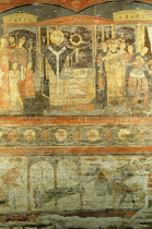 Italy, Lazio, Rome, Basilica of San Clemente, frescoes in the 4th Century Basilica.