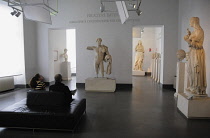 Italy, Lazio, Rome, Esquiline Hill, Palazzo Massimo, Museo Nazionale Romano, room of statuary.