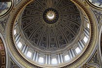 Italy, Lazio, Rome, Vatican City, St Peter's Square, St Peter's Basilica, cupola.