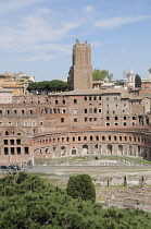 Italy, Lazio, Rome, Fori Imperiali, general view of restored markets of Trajan's Market.
