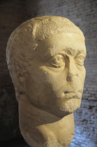 Italy, Lazio, Rome, Trajan's Market, bust of Constantine 1st Century AD.